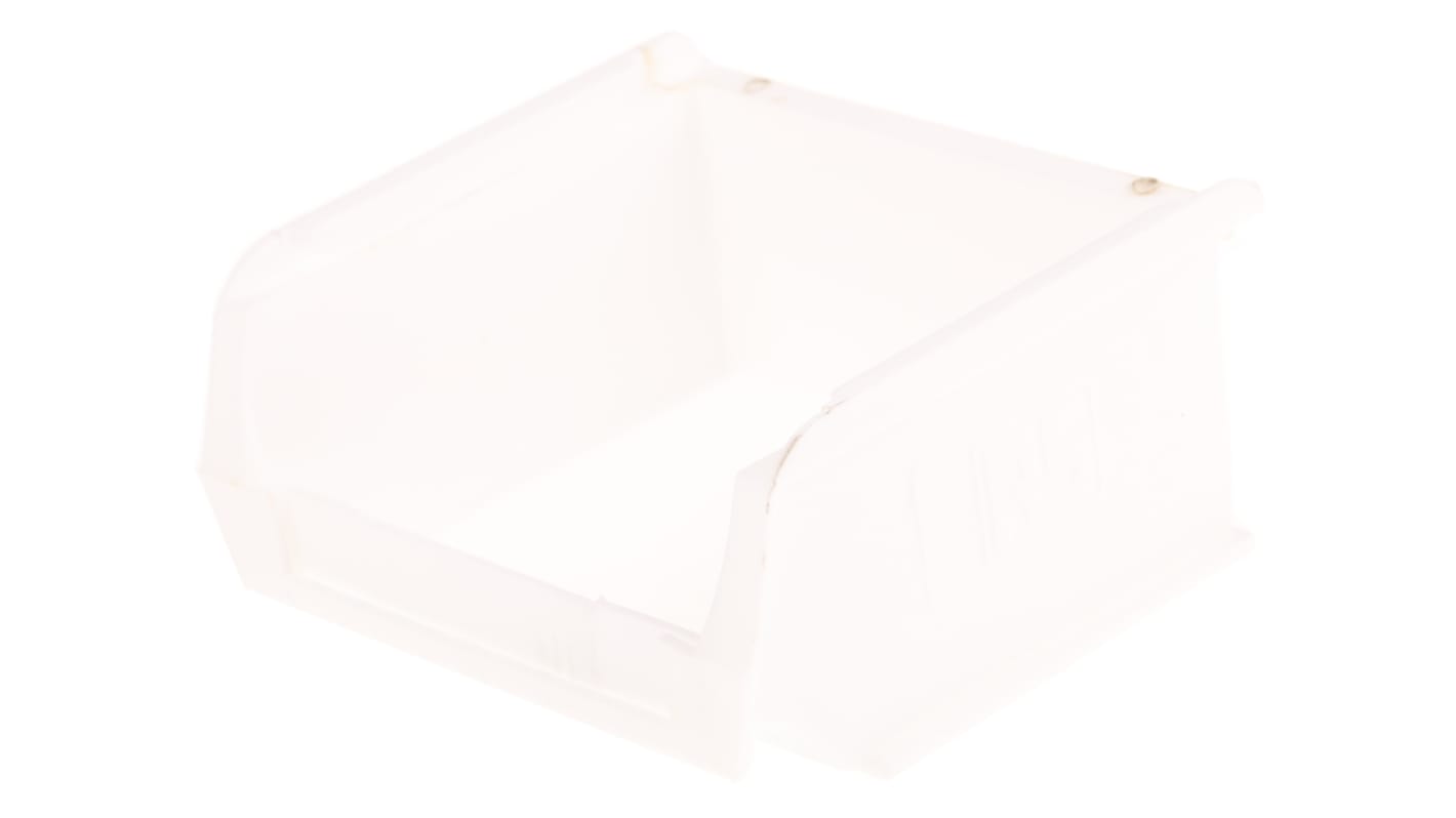 RS PRO PP Storage Bin, 50mm x 100mm, White