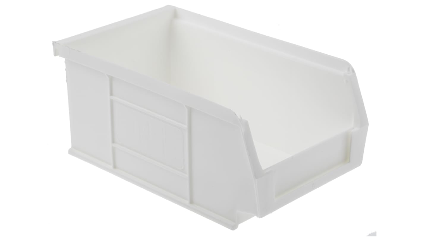 RS PRO PP Storage Bin, 76mm x 101mm, White