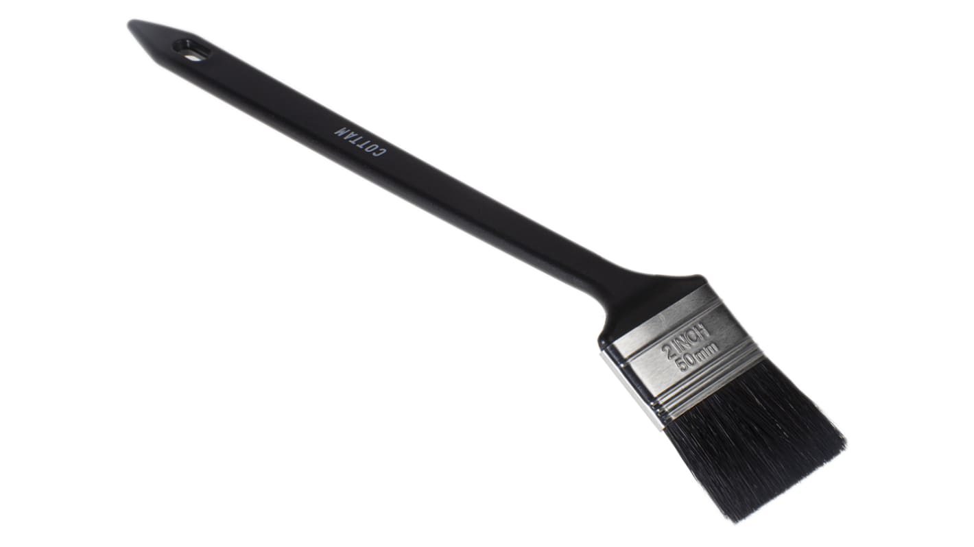 Cottam Medium 50.8mm Synthetic, Angled Paint Brush with Flat Bristles