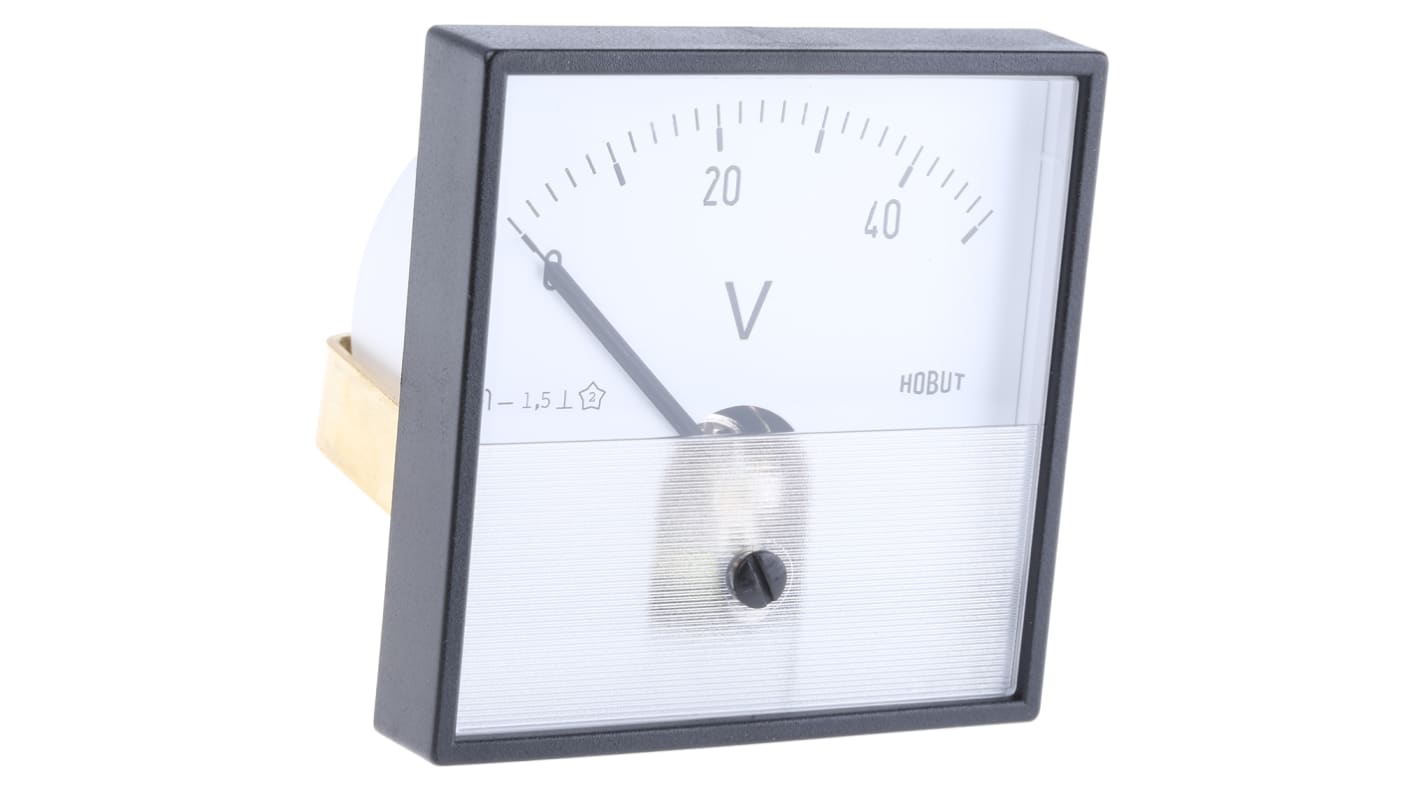 HOBUT Analogue Voltmeter DC, 56 (Dia.) mm