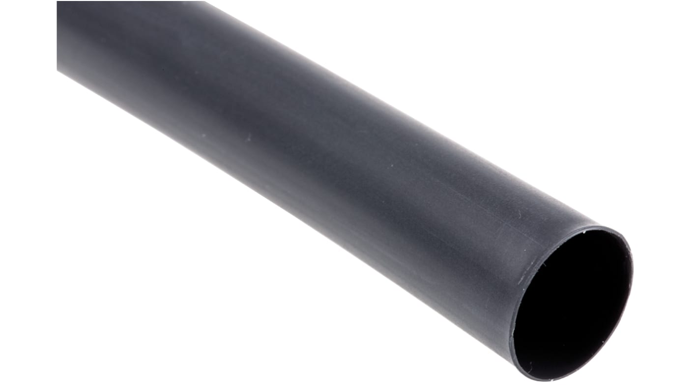 TE Connectivity Heat Shrink Tubing, Black 114.3mm Sleeve Dia. x 1.2m Length 3:1 Ratio, BSTS Series