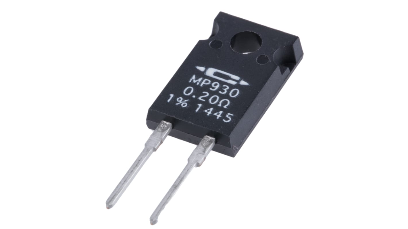 Caddock 强力薄膜电阻, 200mΩ, 30W, ±1%容差, 0 → +200ppm/°C, TO-220, MP930系列