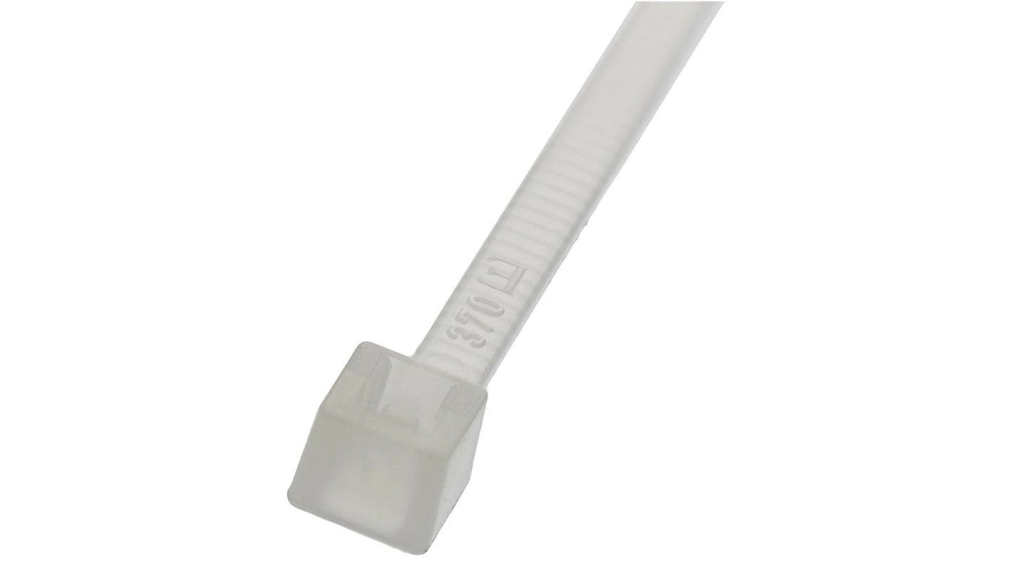 Essentra Cable Tie, 100mm x 2.4 mm, Natural Nylon, Pk-100