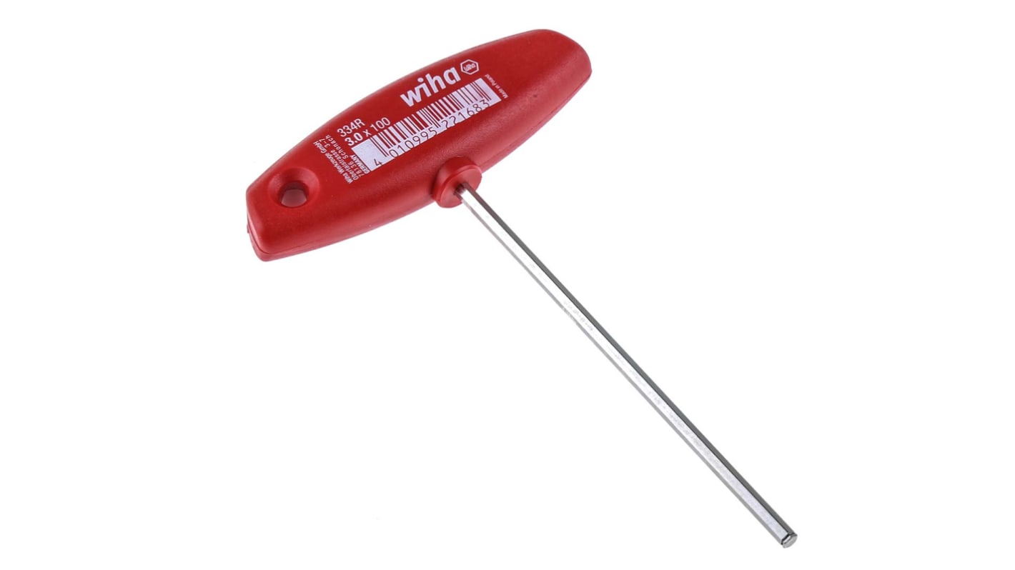 Wiha T Shape Metric Hex Key, 3mm