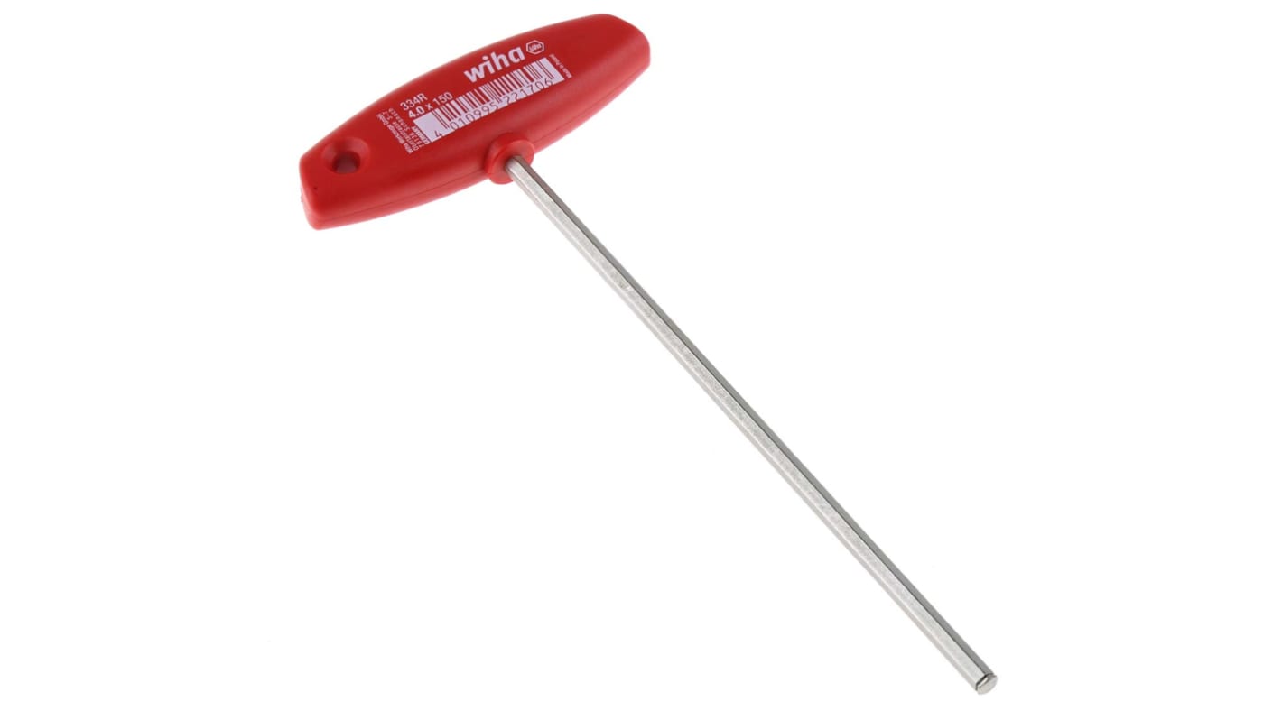 Wiha T Shape Metric Hex Key, 4mm