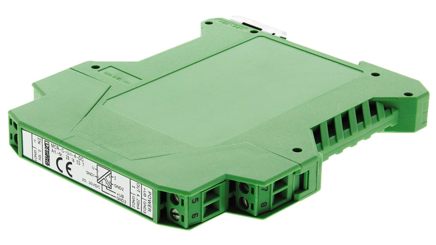 Phoenix Contact MINI MCR-SL-V8-FLK 16-A Series Signal Conditioner, Voltage Input, Current Output, 20 → 30V dc