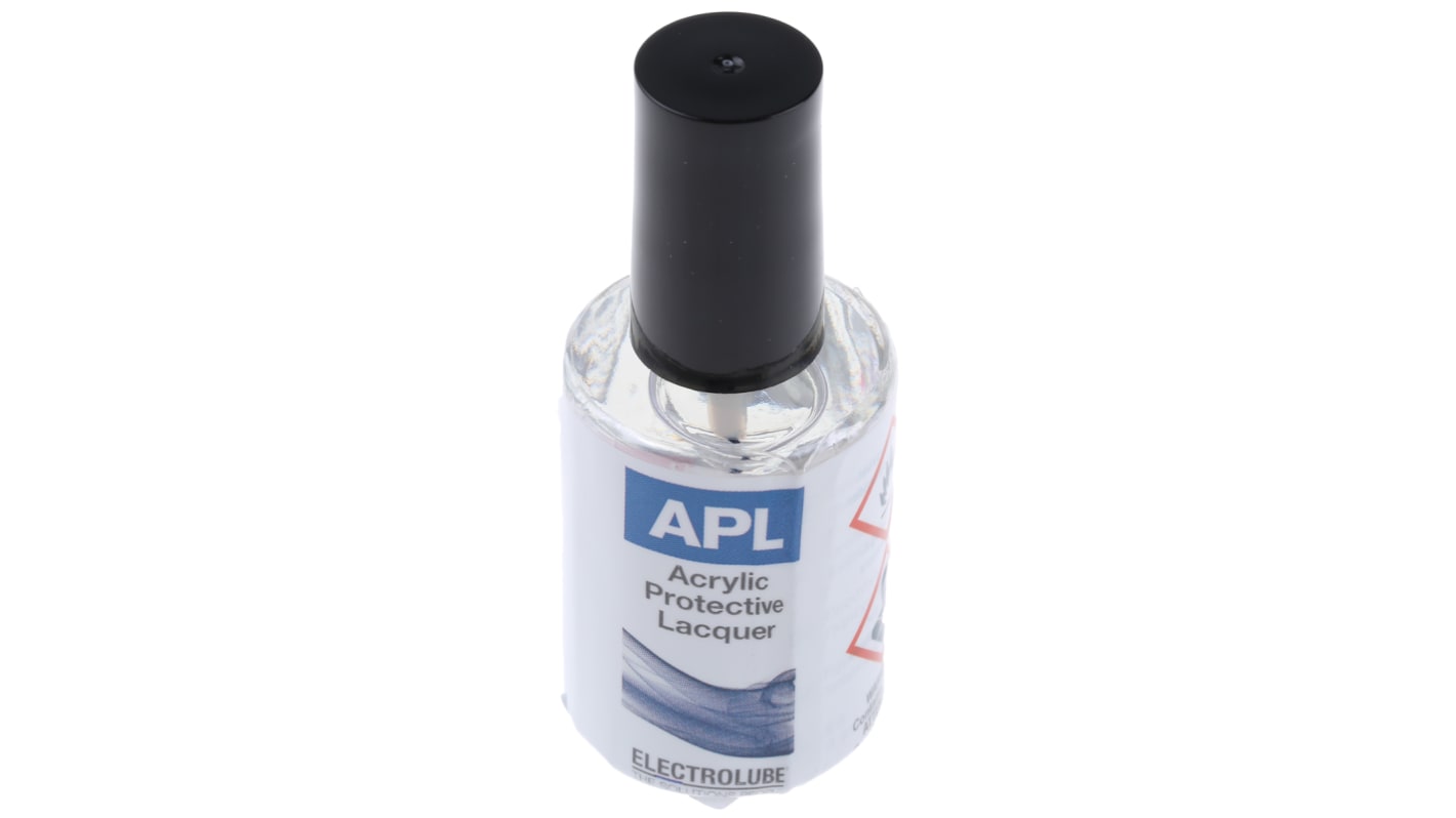 Electrolube Transparent Acrylic Resin Conformal Coating, 15 ml Bottle, -55°C min, +125°C max