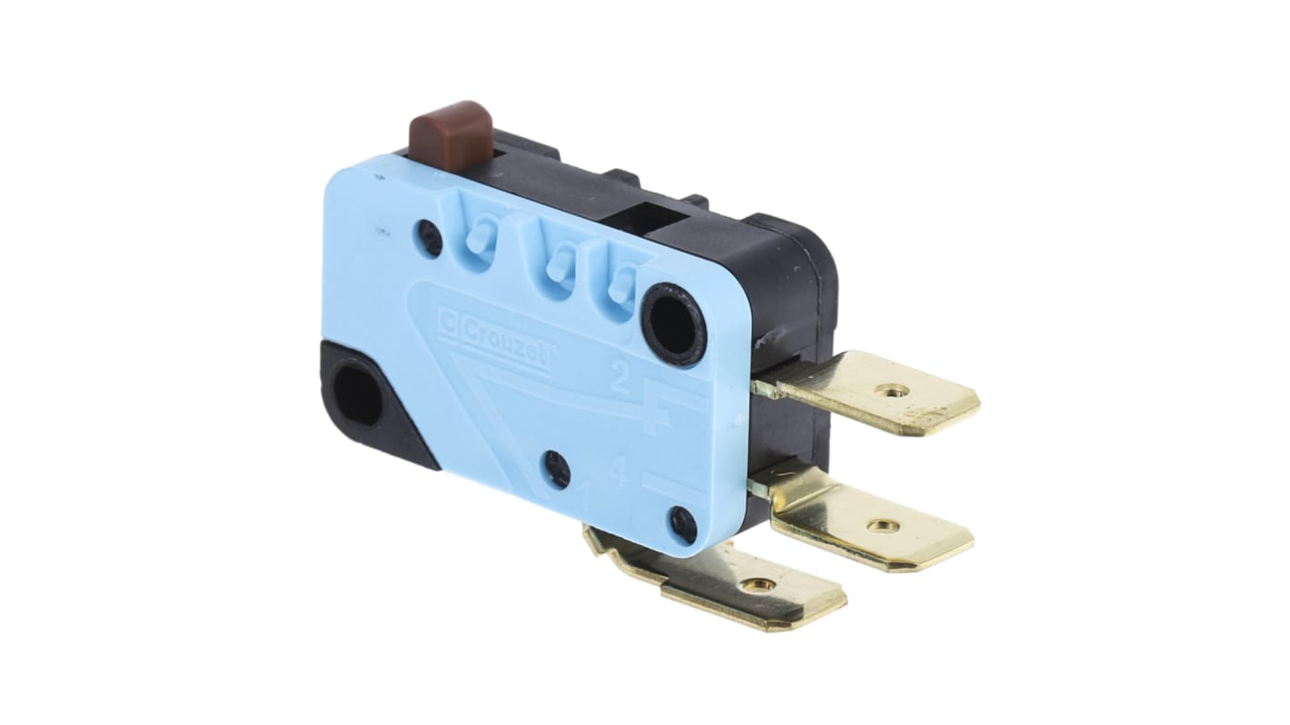Microinterruttore, Crouzet, SPDT, 16 A a 250 V c.a., IP40, con linguetta