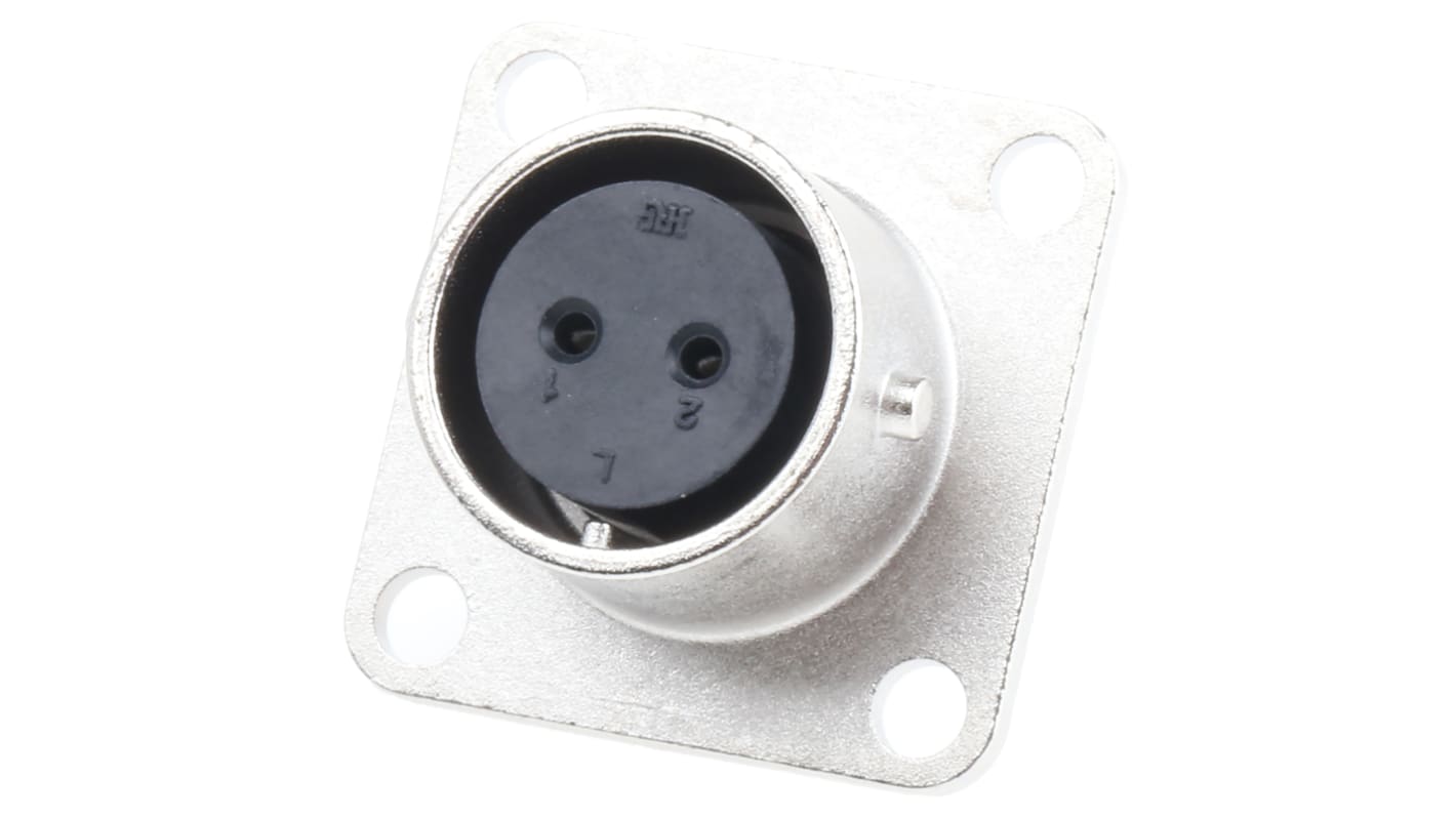 Hirose Circular Connector, 2 Contacts, Panel Mount, Miniature Connector, Socket, Female, RM Series