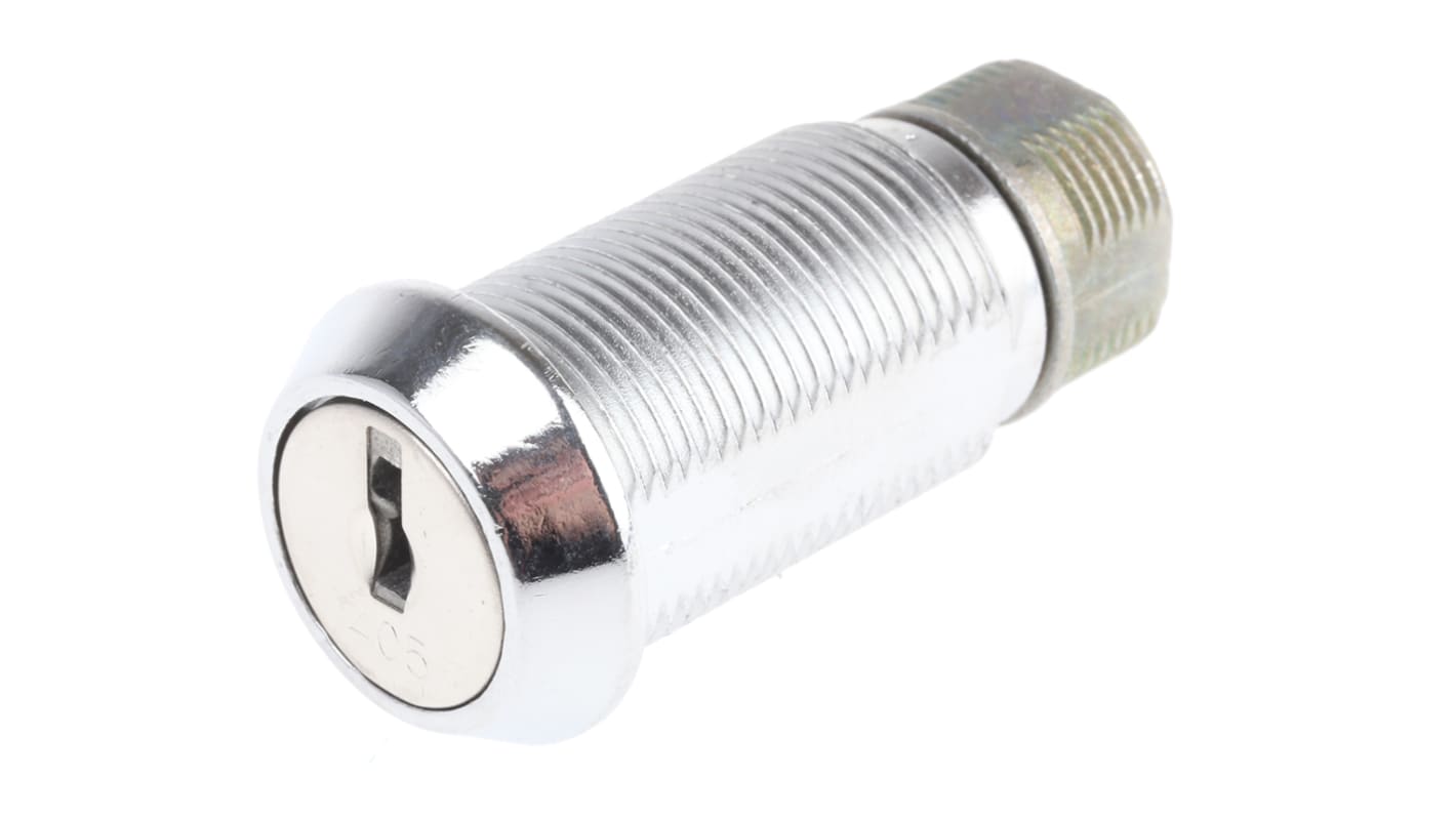 Euro-Locks a Lowe & Fletcher group Company Camlock, 32.7mm Panel-to-Tongue, 20.1 x 17.6mm Cutout, Key Unlock