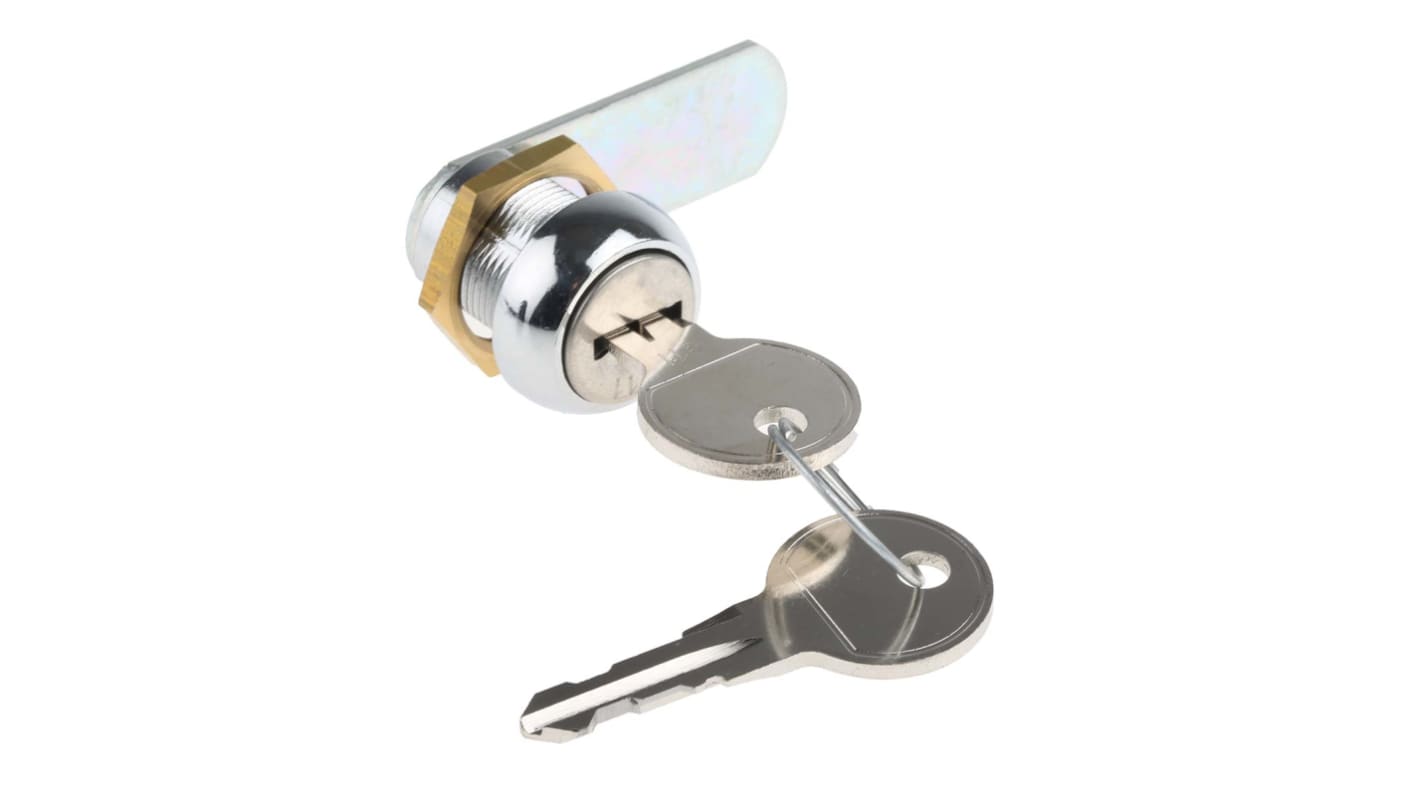 Euro-Locks a Lowe & Fletcher group Company Camlock, 16mm Panel-to-Tongue, 19.1 x 16.1mm Cutout, Key Unlock