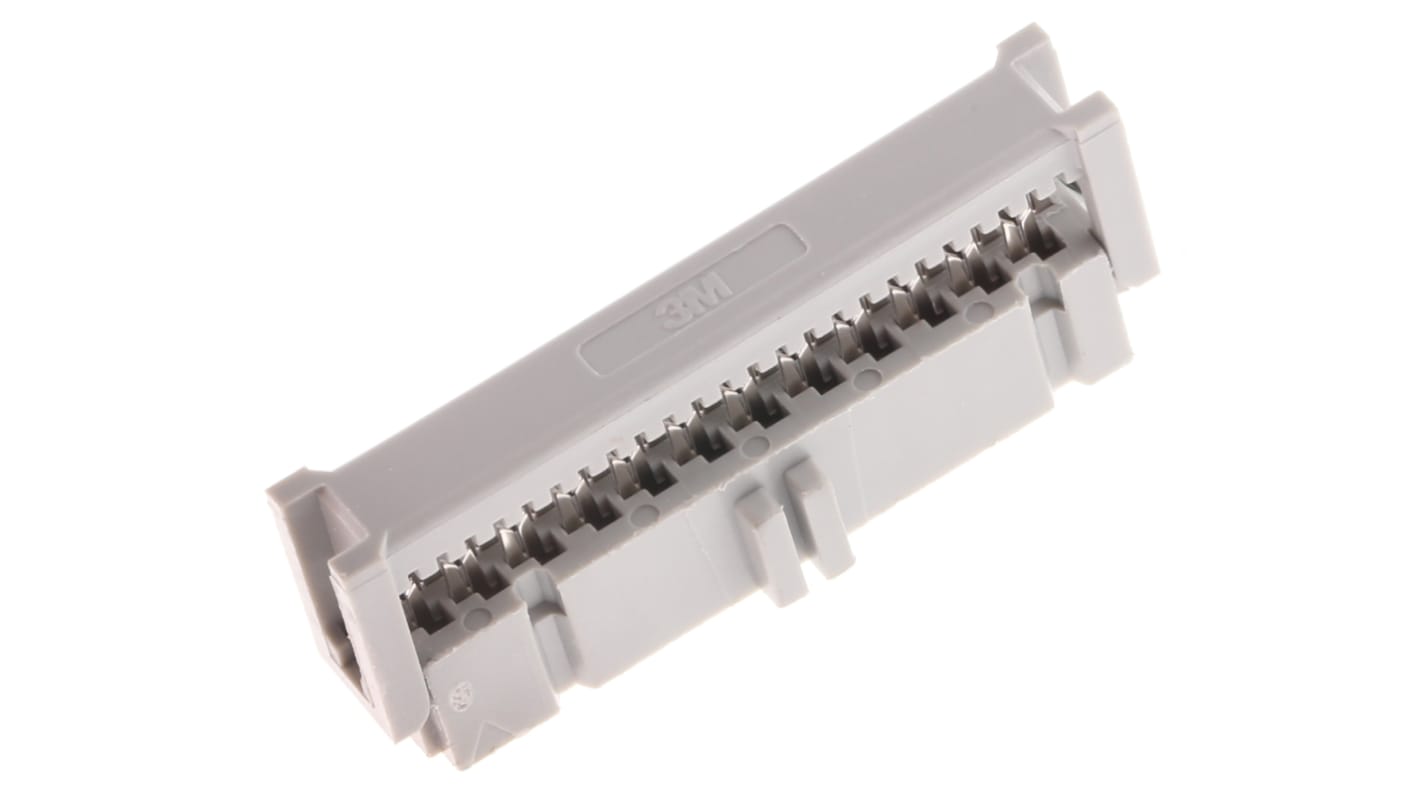3M 24-Way IDC Connector Socket for Cable Mount, 2-Row