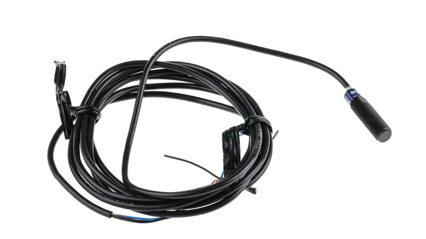 Telemecanique Sensors Inductive Barrel Proximity Sensor, M8, 2.5 mm Detection, PNP NO, 12 → 24 V dc