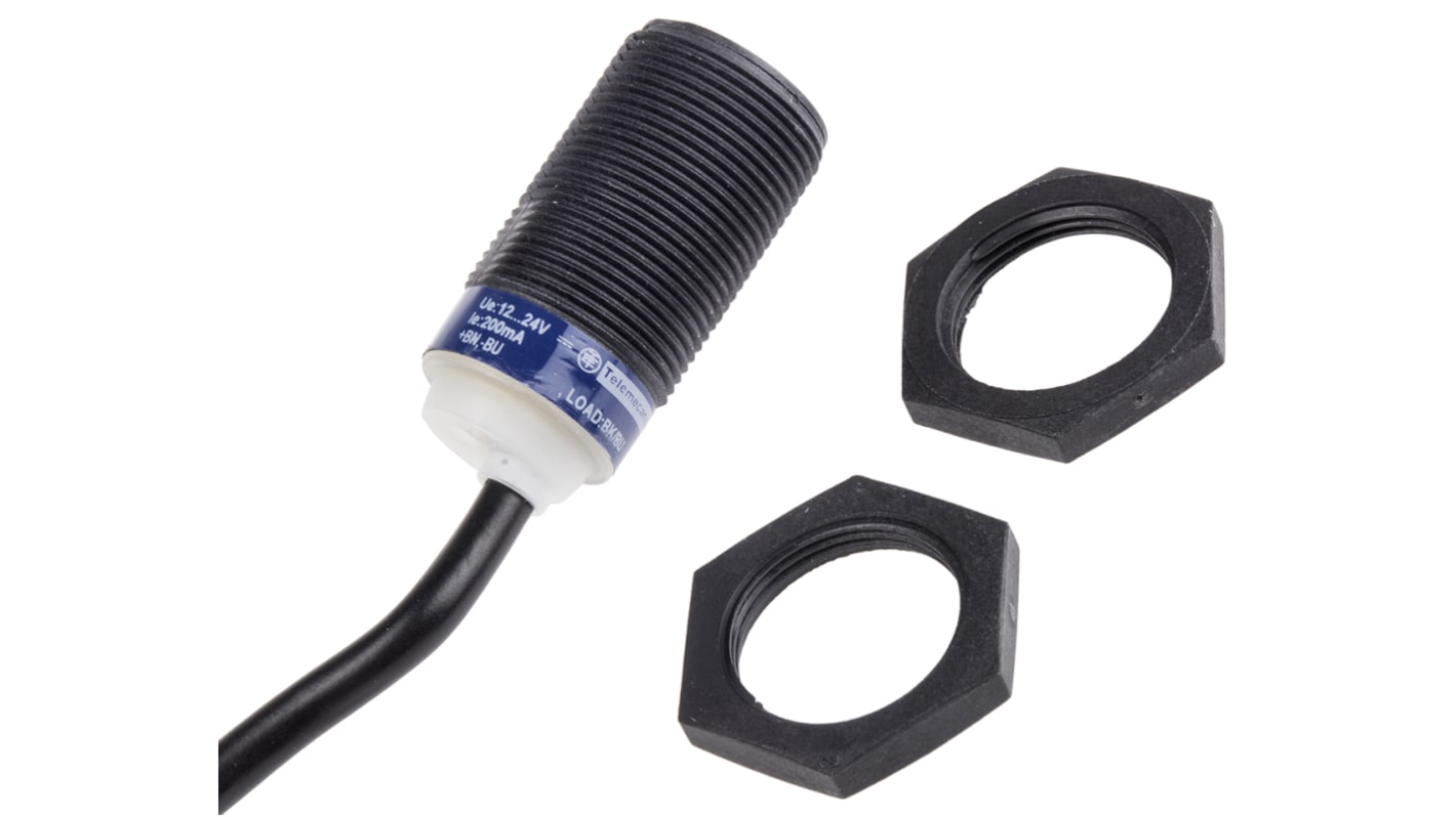 Rs-Online Sensore di prossimità Cilindro filettato Telemecanique Sensors M18 rilevamento 8 mm 12 → 24 V c.c