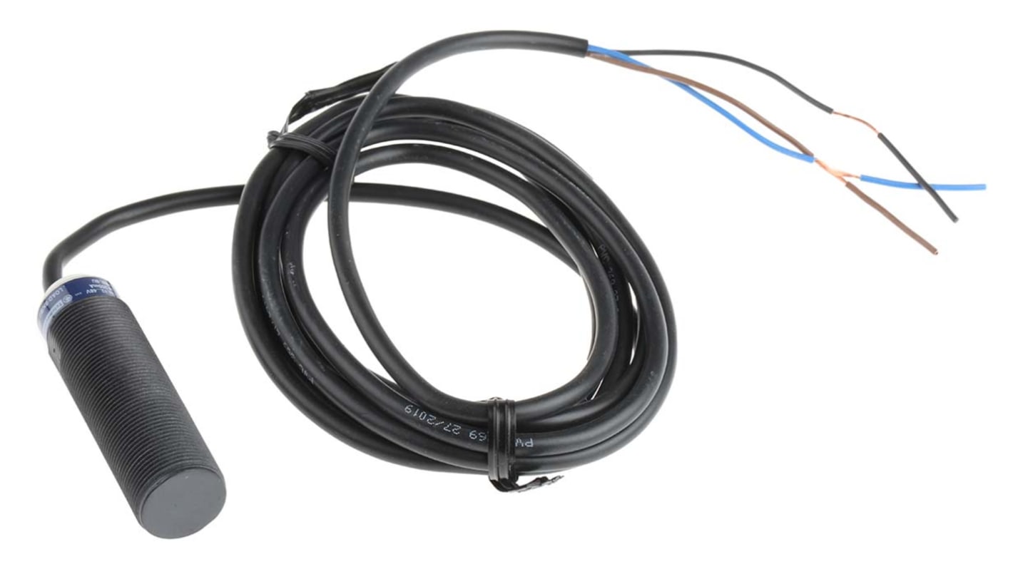 Rs-Online Sensore di prossimità Cilindro filettato Telemecanique Sensors M18 rilevamento 8 mm 12 → 48 V c.c