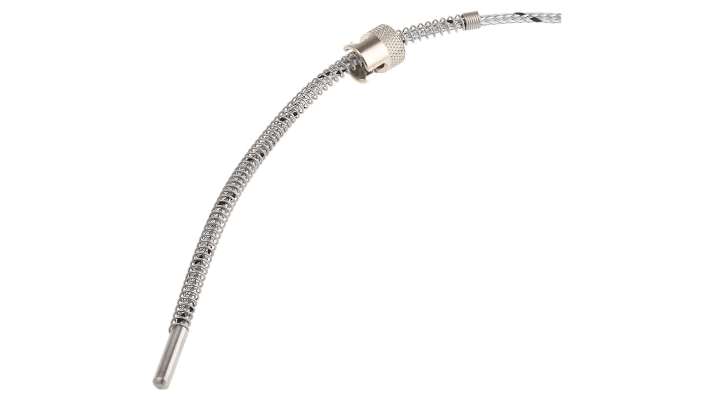 RS PRO Thermoelement Typ J / +400°C, Fühler L 20mm, Kabel L. 2.5m, Edelstahl 316, ø 5mm