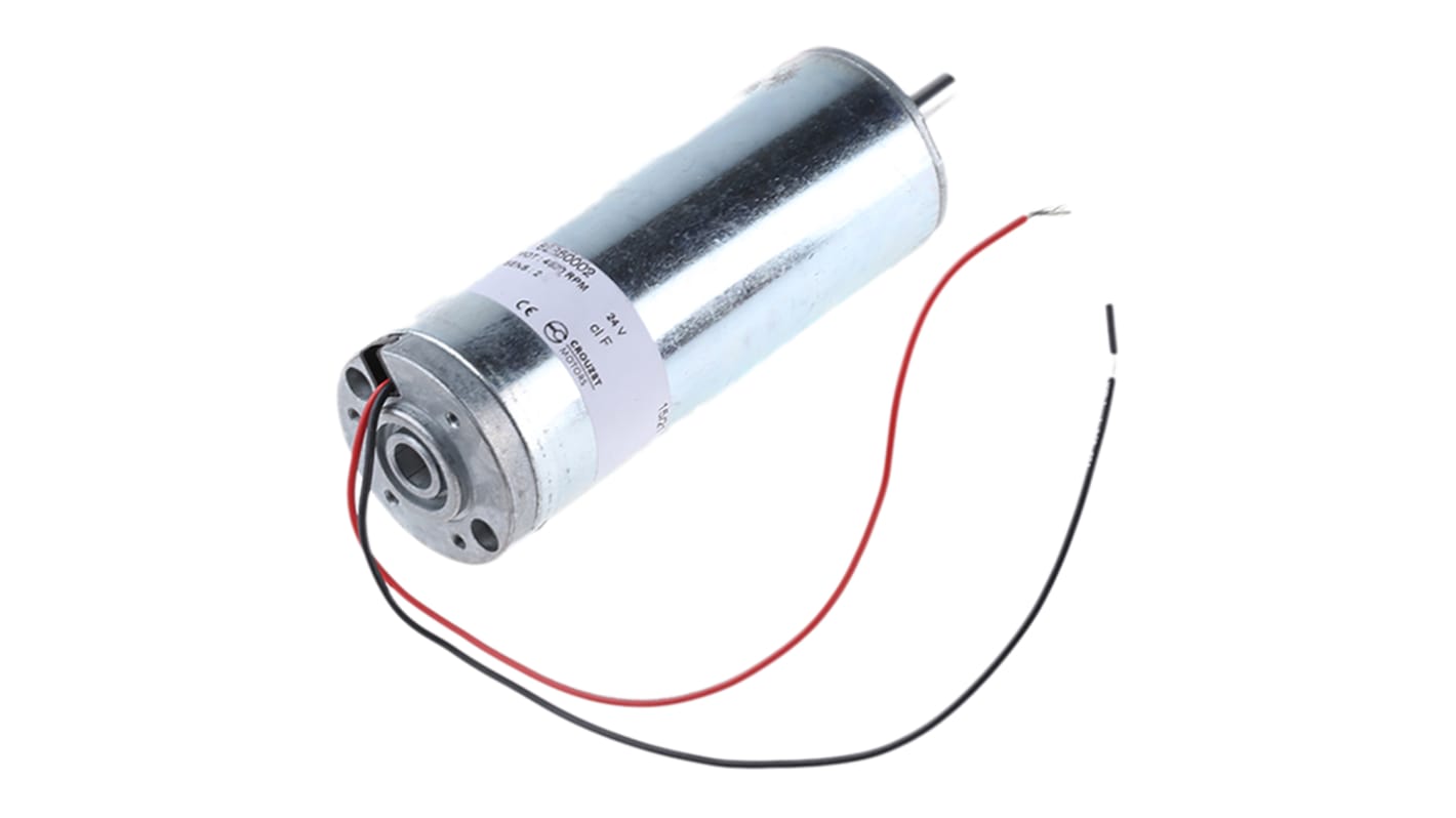 Crouzet Brushed DC Motor, 33.5 W, 24 V dc, 100 mNm, 3200 rpm, 6mm Shaft Diameter