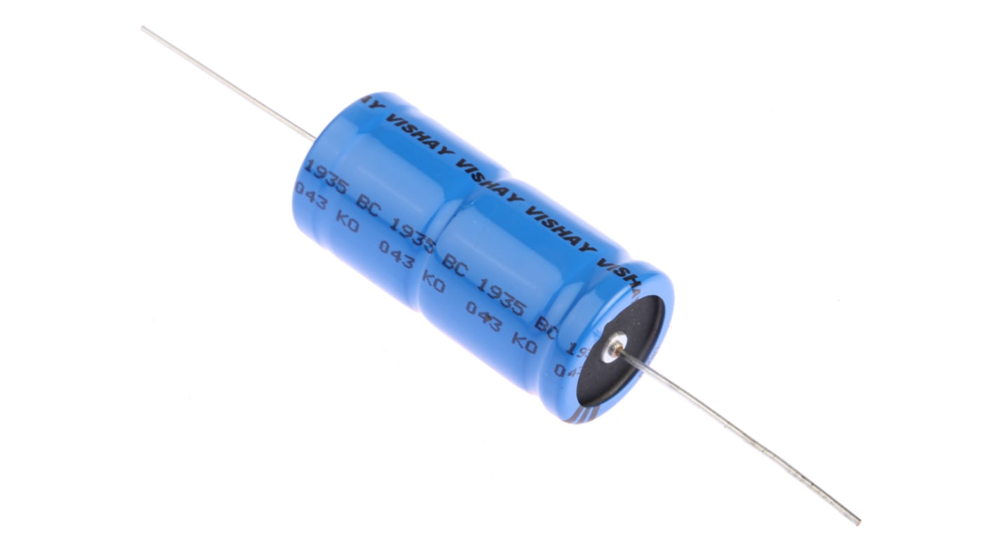 Vishay 47μF Aluminium Electrolytic Capacitor 450V dc, Axial, Through Hole - MAL204317479E3