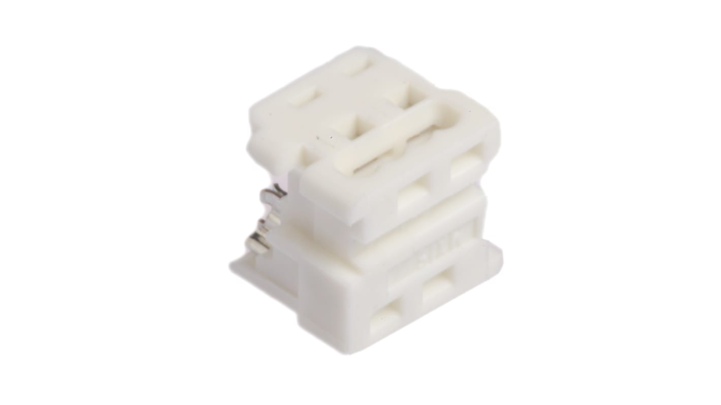 Molex IDC连接器, 母座, 4p, 1.27mm间距, 2排, 电缆安装, IDC端接, 直角, Picoflex系列