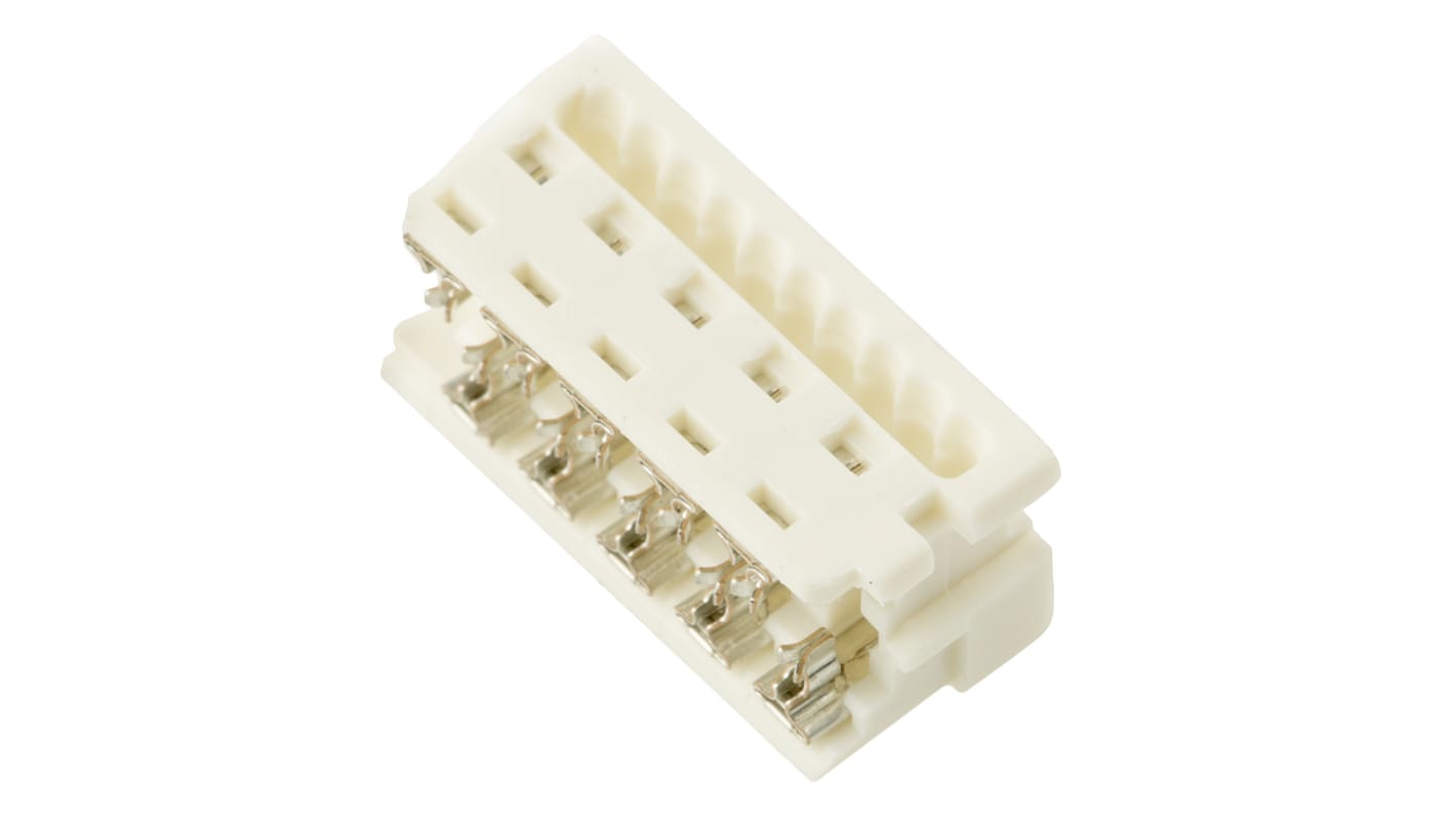 Molex 10-Way Connector Housing Socket for Cable Mount, 2-Row