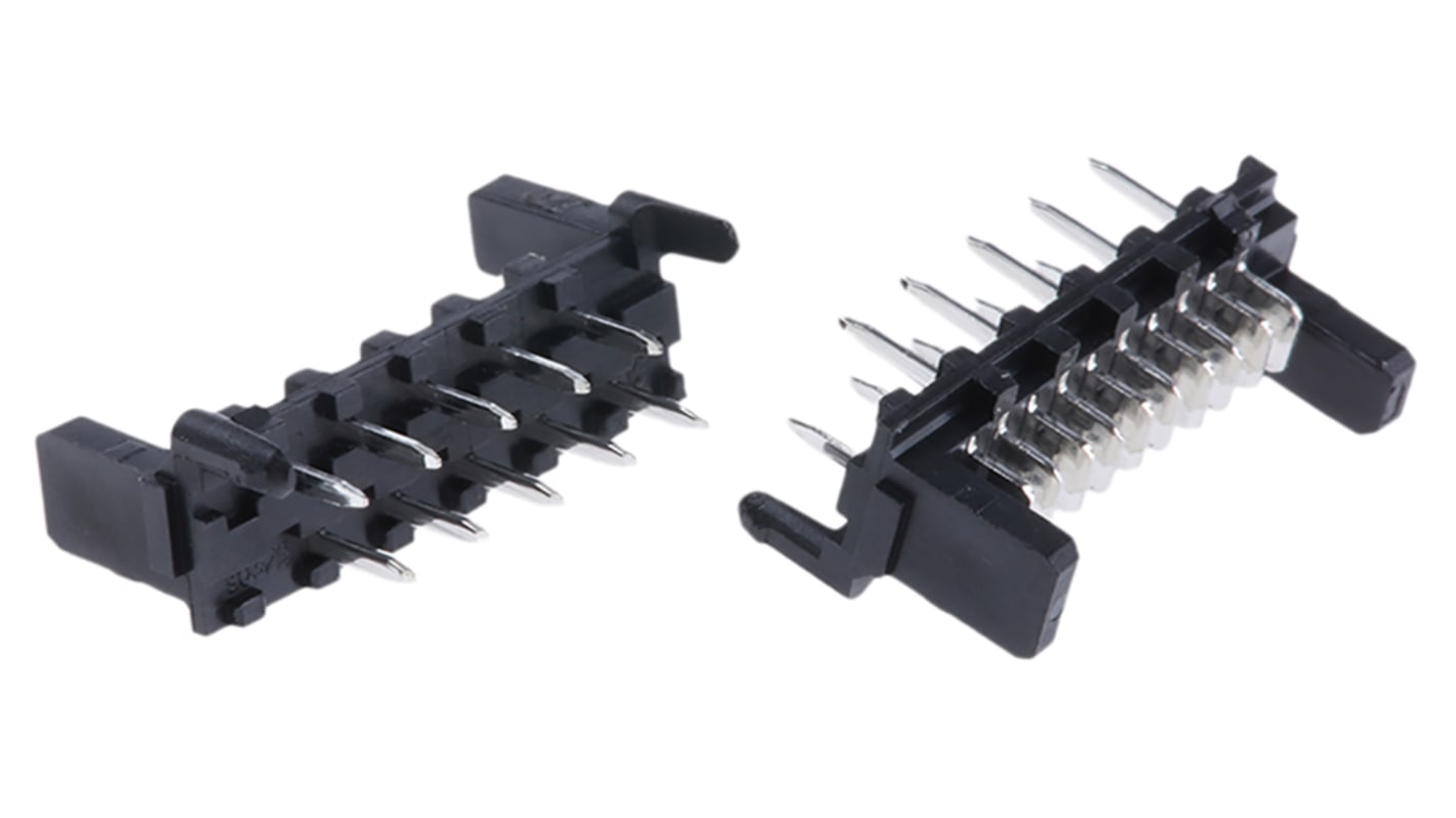Molex IDC连接器, 公插, 10p, 1.27mm间距, THT安装, IDC端接, 直向, Picoflex系列