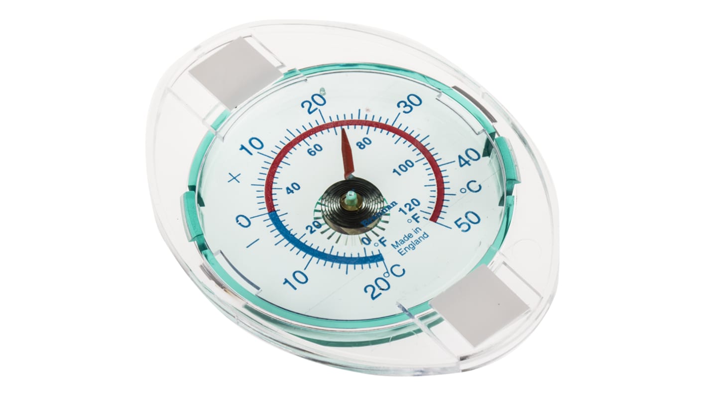 Termómetro con dial Brannan 14/419/3, Escala Centígrado, Fahrenheit, -20 → +50 °C., +50 °C, Diámetro 65mm