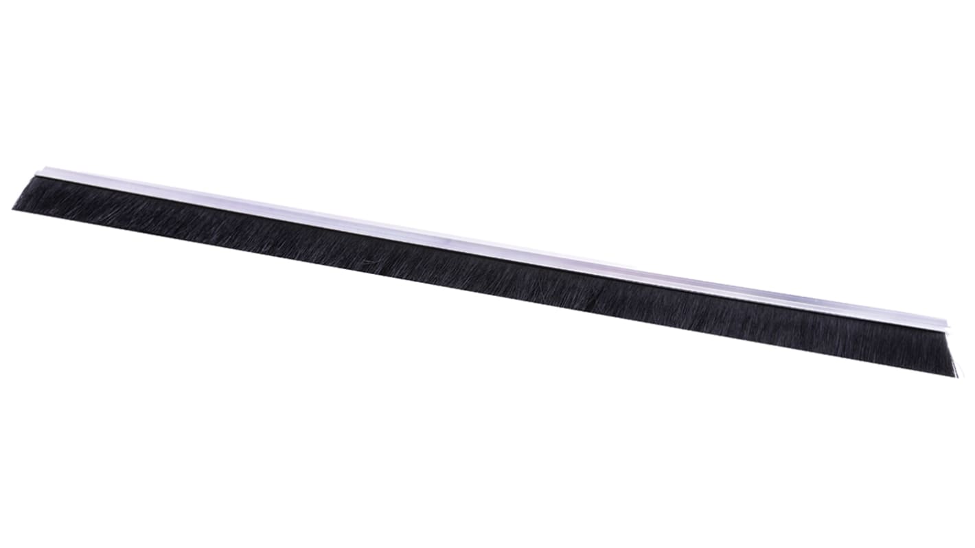 RS PRO Black Aluminium, Nylon Brush Strip, 50mm