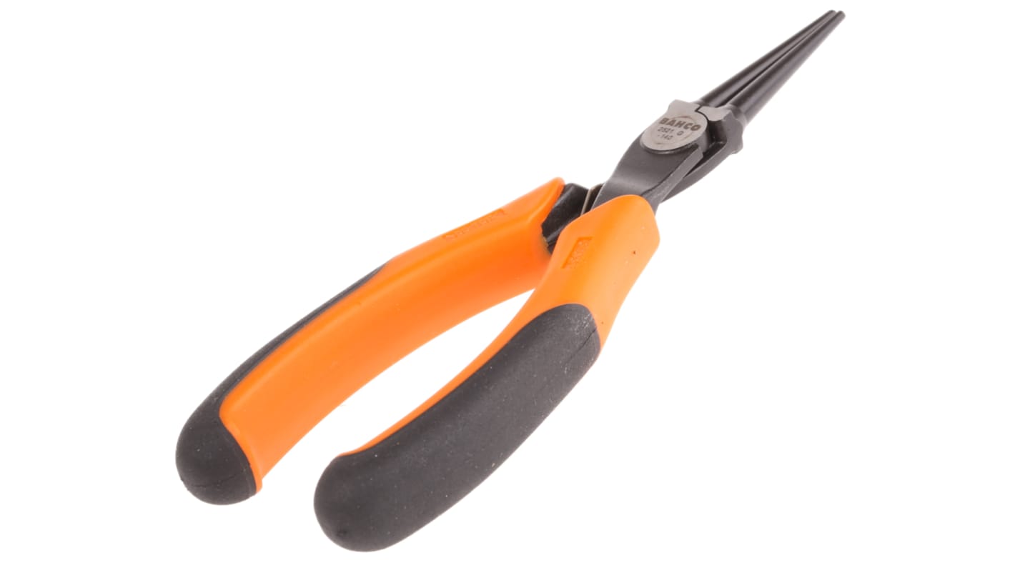 Bahco Round Nose Pliers, 140 mm Overall, 37mm Jaw