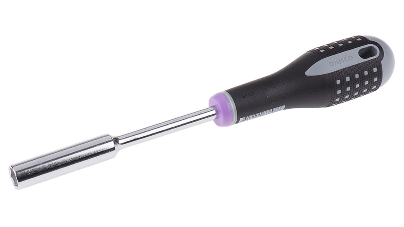 Bahco Hexagon Nut Driver, 10 mm Tip, 125 mm Blade, 247 mm Overall