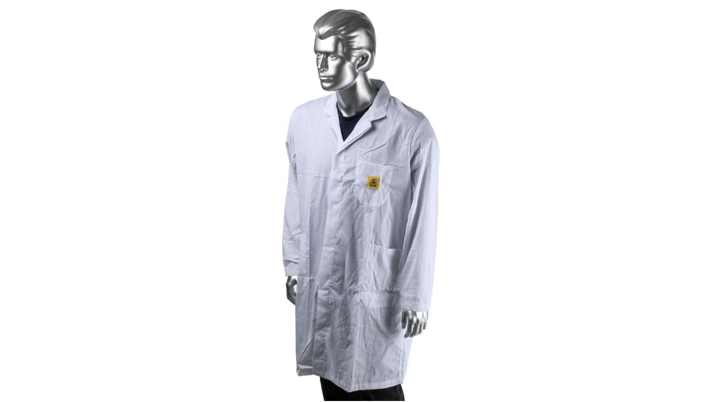 Metcal White Men Reusable Lab Coat, L
