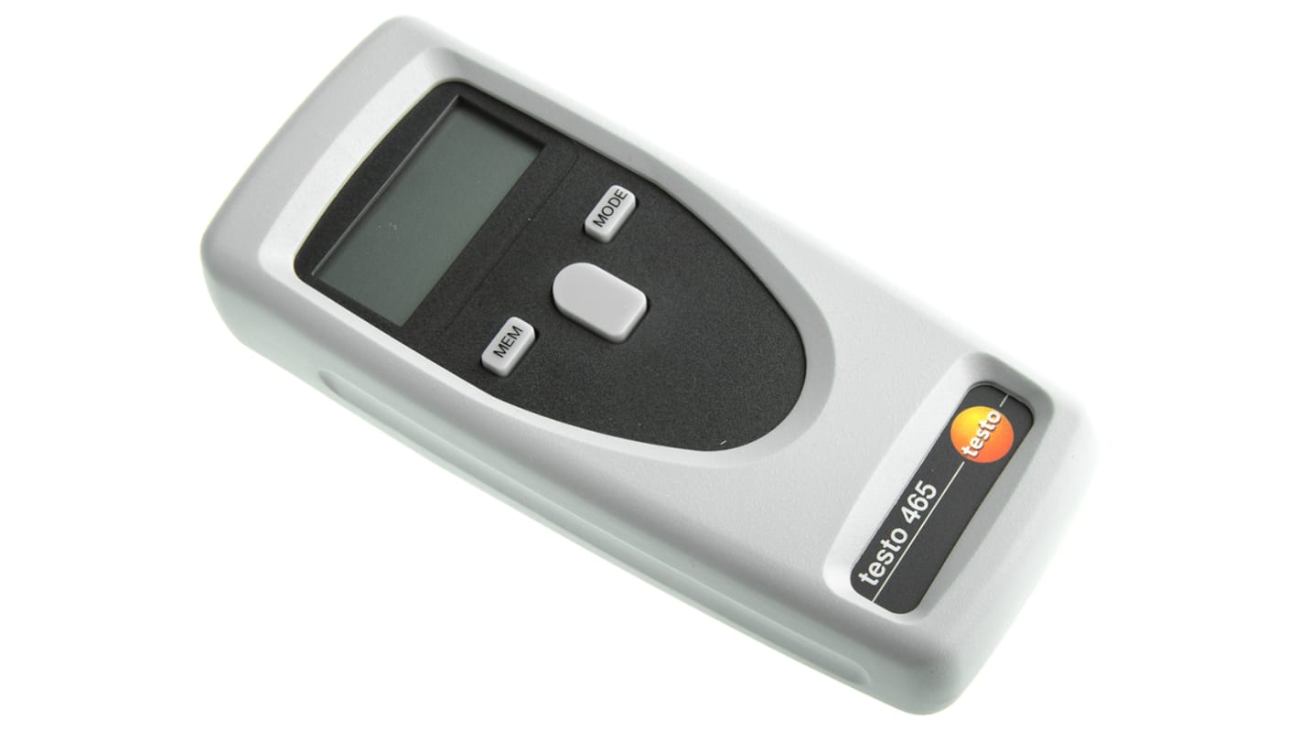 Testo 465 光学转速仪, LCD显示, 最高99999rpm, ±0.02 %精度, AA电池