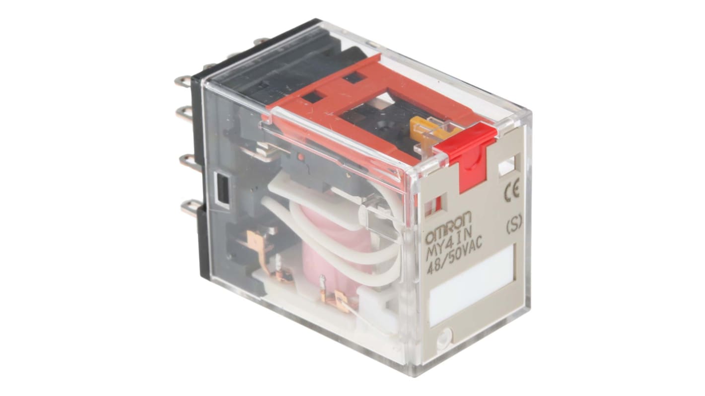 オムロン パワーリレー, 48V ac, 4c接点, 5A, プラグイン