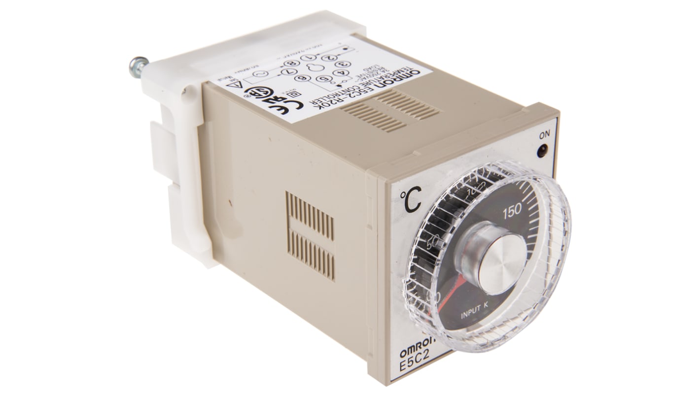 Rs-Online Regolatore di temperatura On/Off Omron E5C2 100 → 240 V c.a. 48 x 48mm Relè