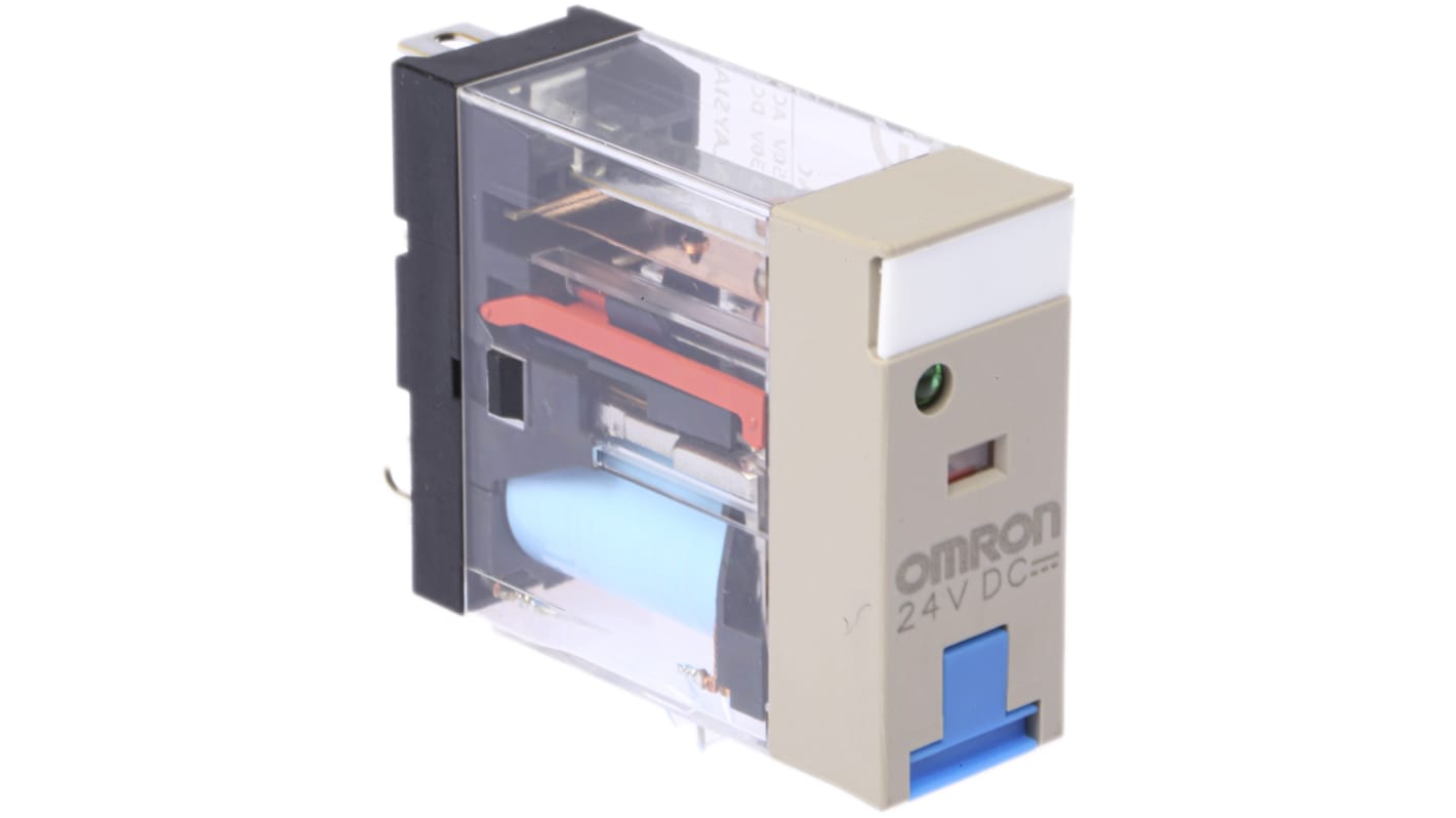 Omron Plug In Latching Non-Latching Relay, 24V dc Coil, 10A Switching Current, SPDT