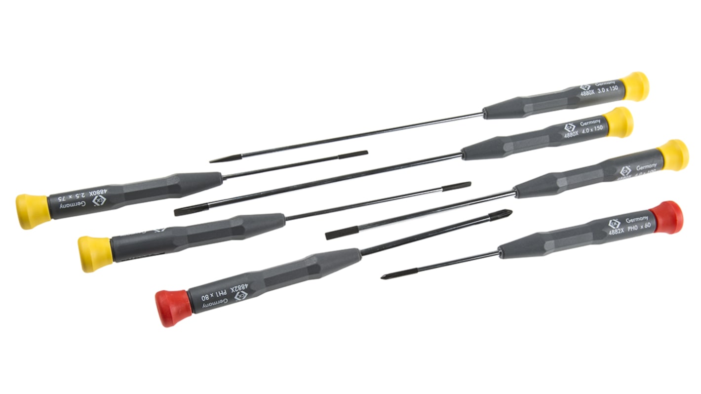 CK Phillips, Slotted Screwdriver Set, 7-Piece