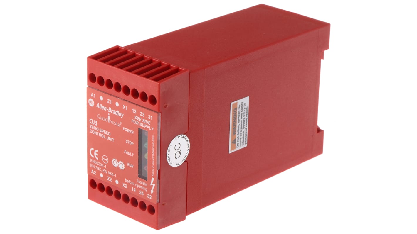 Rockwell Automation Speed/Standstill Monitoring Safety Relay, 24V ac/dc, 2 Safety Contacts
