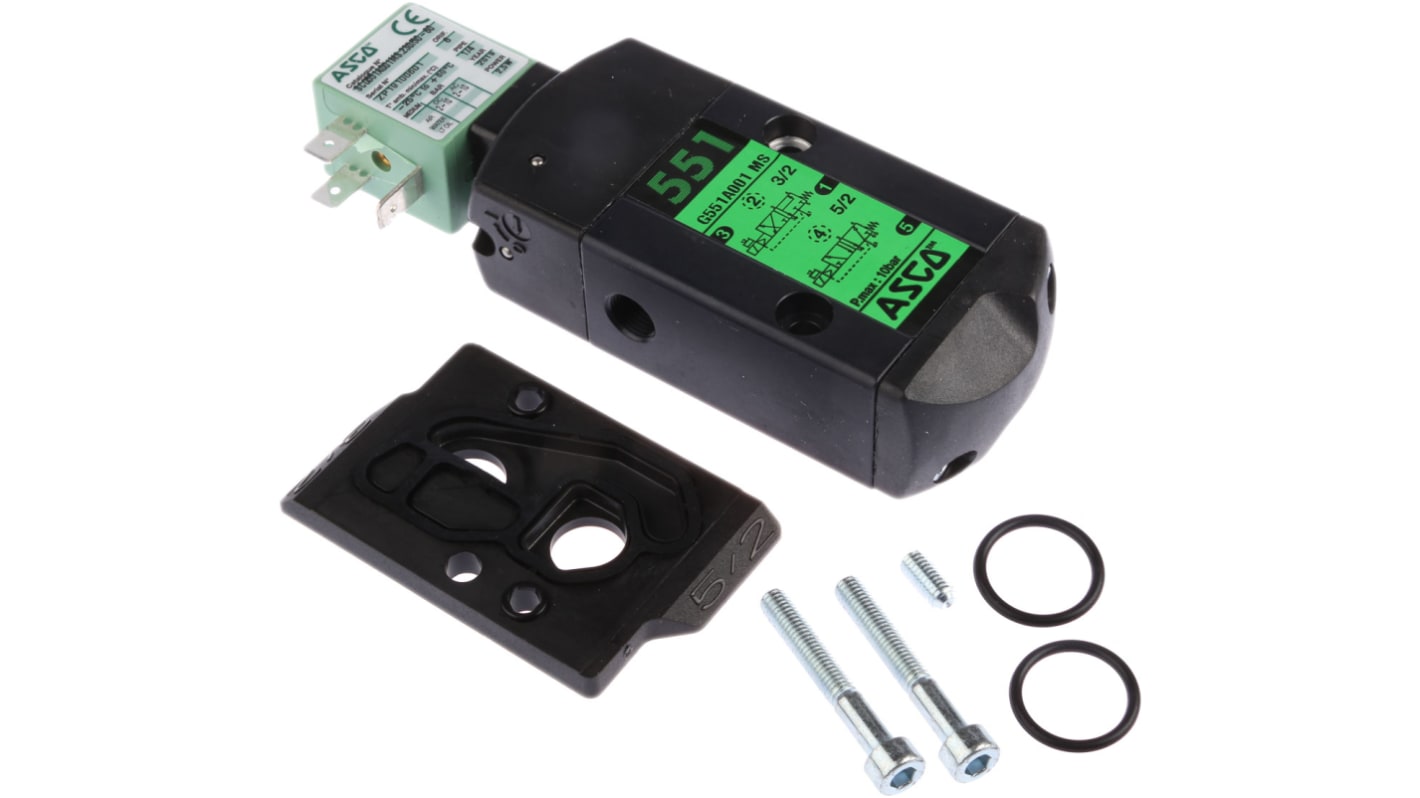 EMERSON – ASCO エアソレノイドバルブ, 551シリーズ, パイロット EMERSON – ASCO エアソレノイドバルブ, 551シリーズ, パイロット