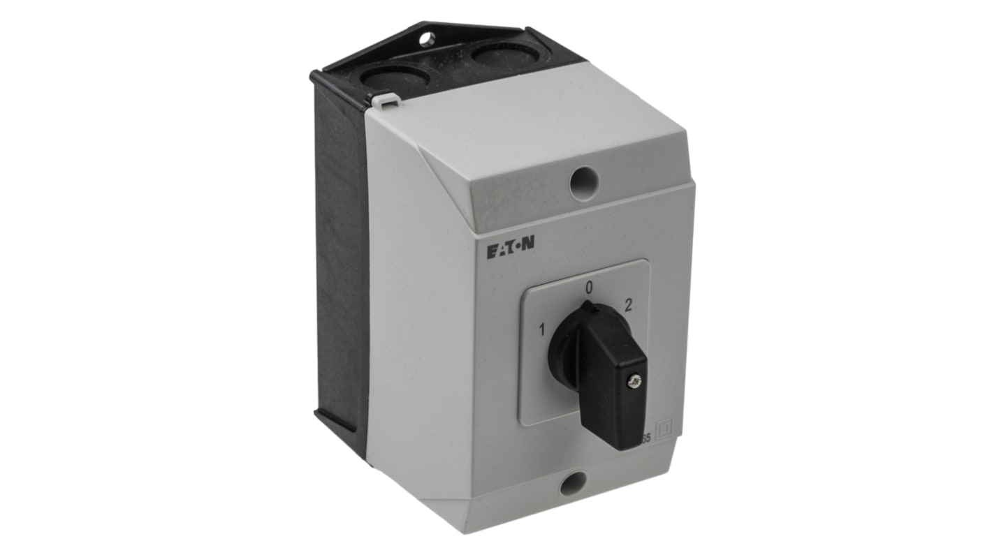 Eaton 3P Pole Surface Mount Isolator Switch - 20A Maximum Current, 22kW Power Rating, IP65