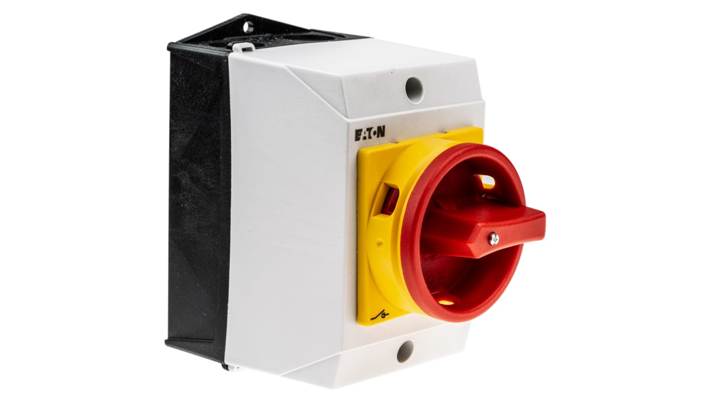 Eaton 6P Pole Surface Mount Isolator Switch - 20A Maximum Current, 6.5kW Power Rating, IP65