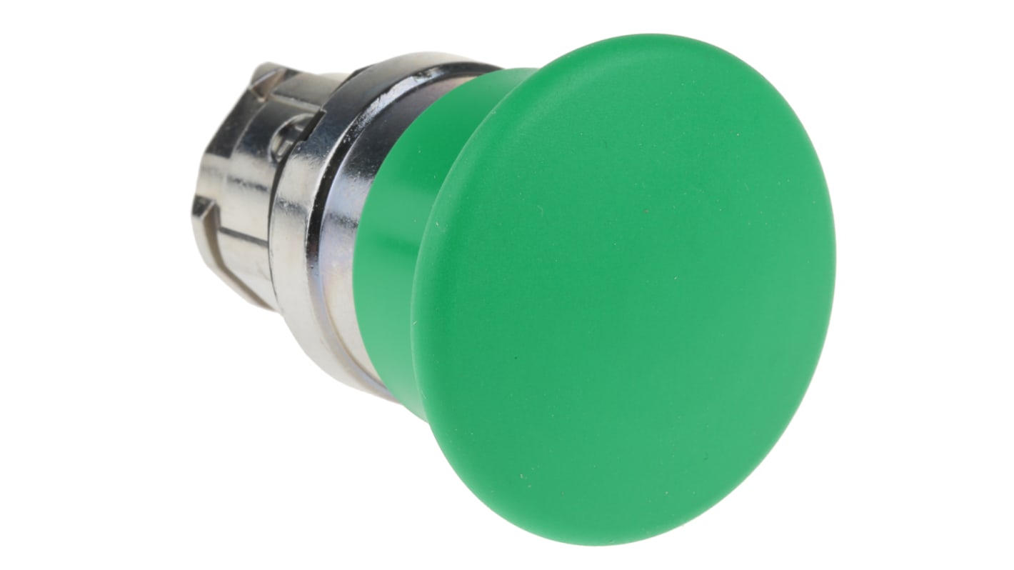 Schneider Electric Harmony XB4 Series Green Momentary Push Button Head, 22mm Cutout, IP66, IP69K