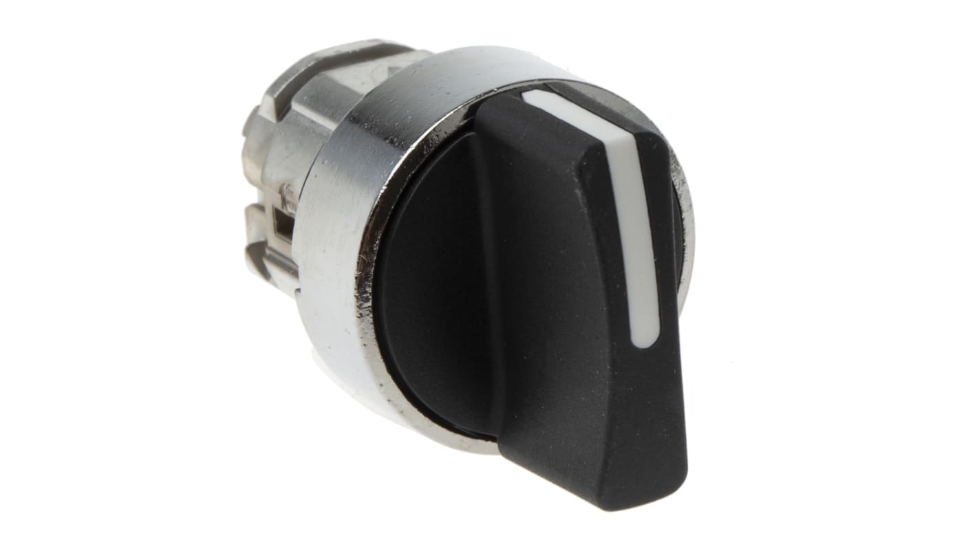Schneider Electric 3档转换开关头, 黑色标准手柄, Φ22mm开孔, 闭锁型, IP66、 IP67， IP69, Harmony XB4系列