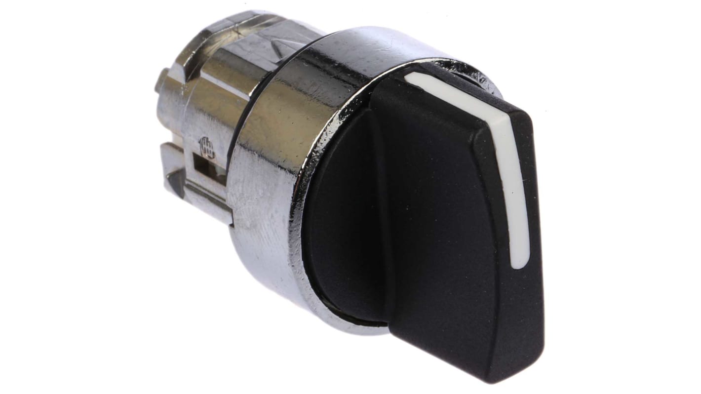 ZB4BD5 | Schneider Electric Harmony XB4 Series 3 Position Selector Switch  Head, 22mm Cutout, Black Handle | RS