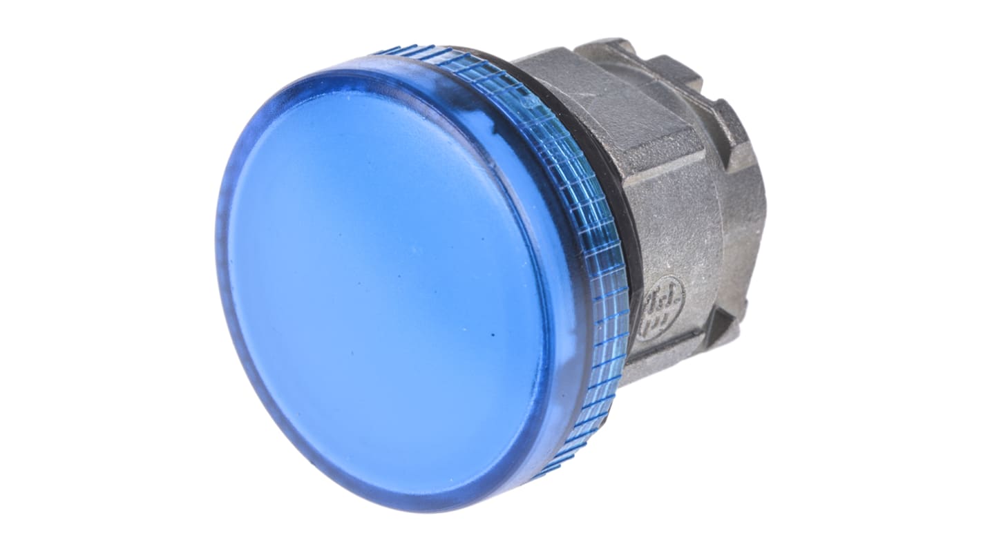 Schneider Electric Blue Pilot Light Head, 22mm Cutout Harmony XB4 Series