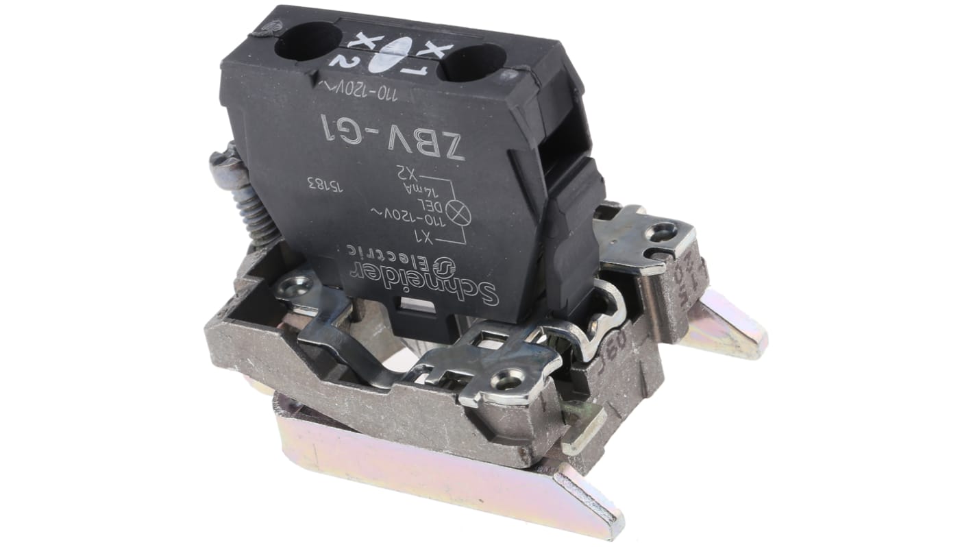 シュナイダーエレクトリック ライトブロック＆ホルダ 110 → 120V ネジターミナル ZB4BVG1