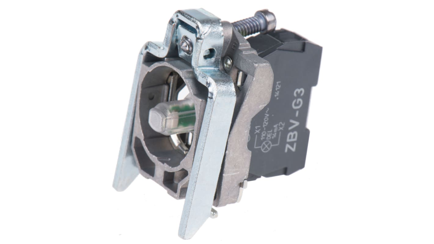 Schneider Electric Harmony XB4 Series Push Button Switch, 110 → 120V