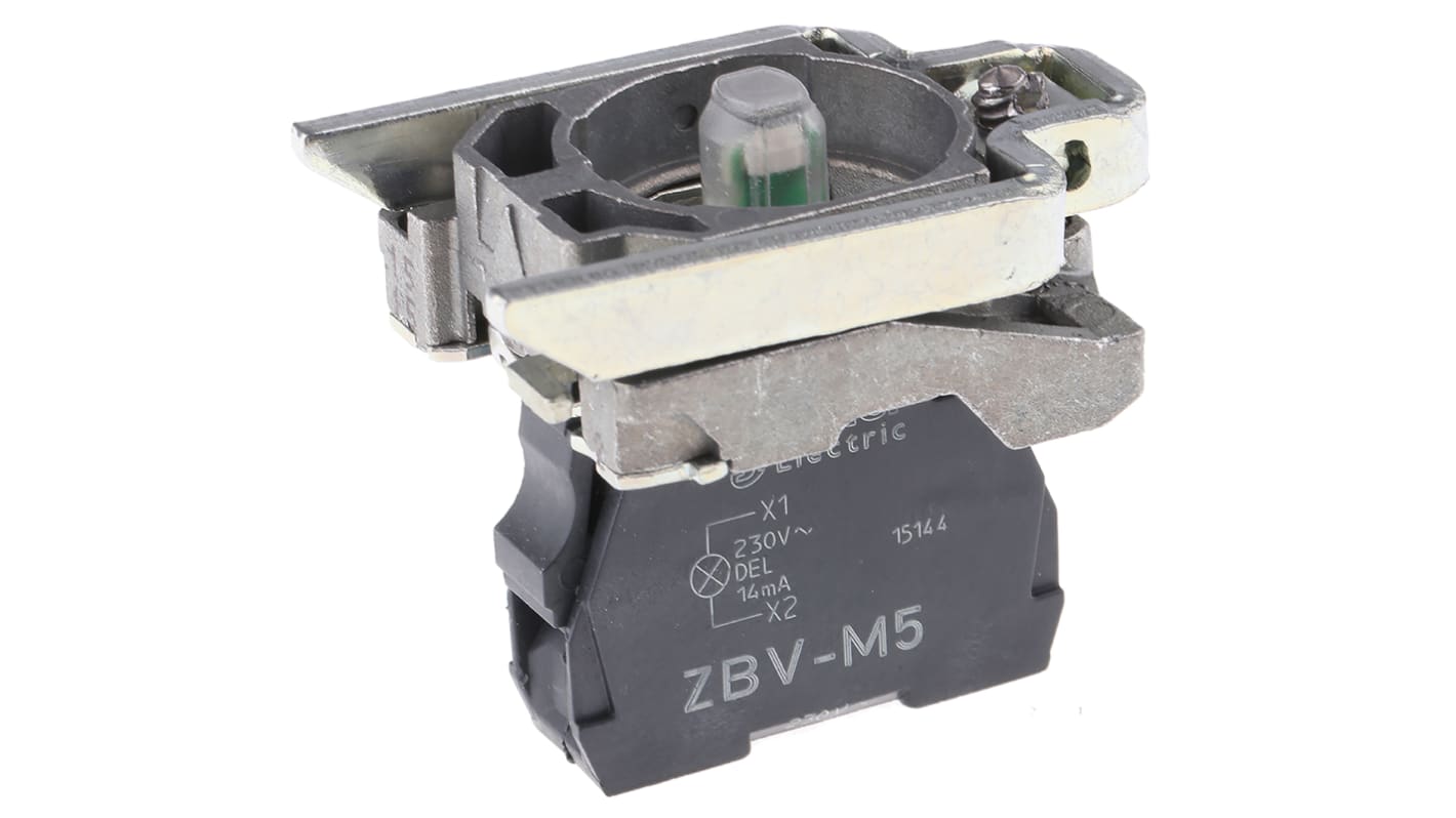 Schneider Electric ライトブロック＆ホルダ 230 → 240V ネジターミナル ZB4BVM5