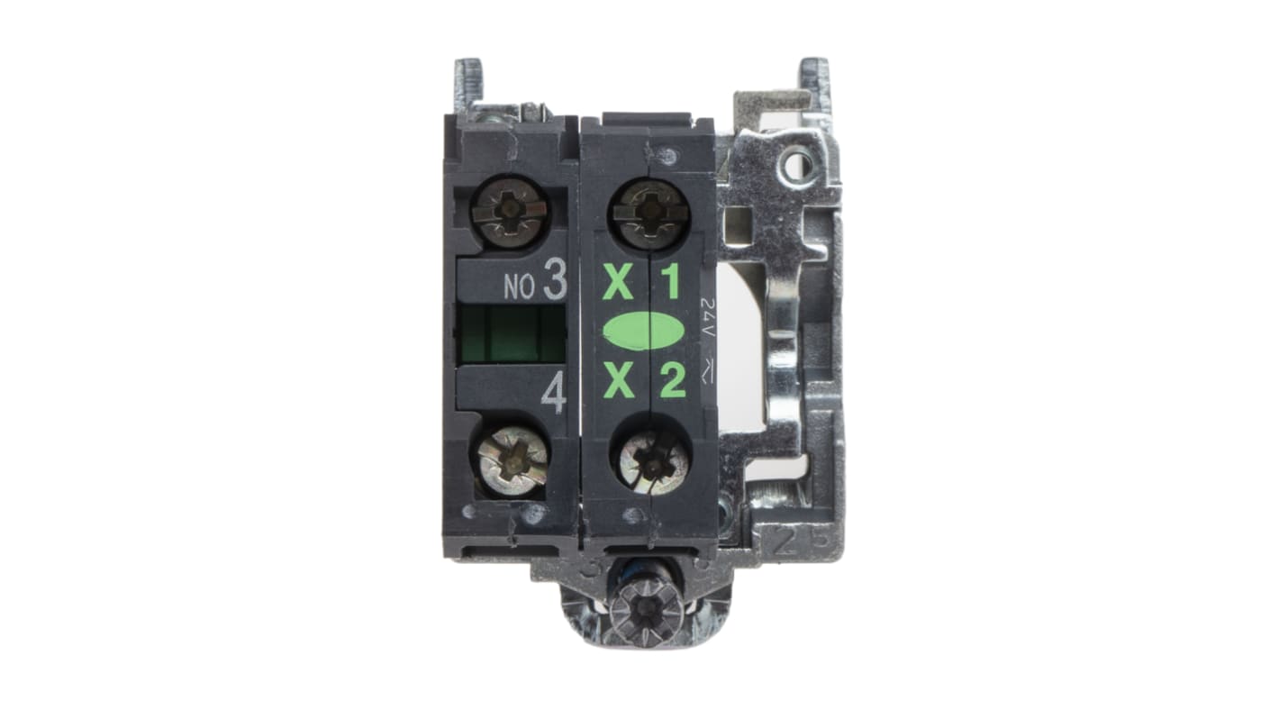 Schneider Electric Harmony XB4 Series Contact & Light Block, 24V ac/dc, SPST