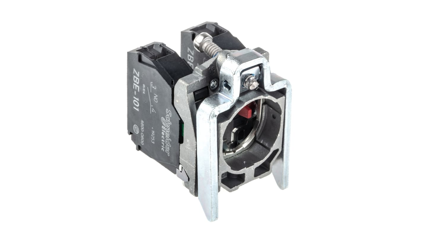 シュナイダーエレクトリック コンタクトブロック＆ホルダ 1 NO + 1 NC 600V ネジターミナル ZB4BZ105