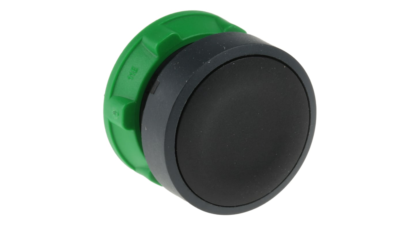 Schneider Electric Harmony XB5 Series Black Spring Return Push Button Head, 22mm Cutout, IP66, IP67, IP69K