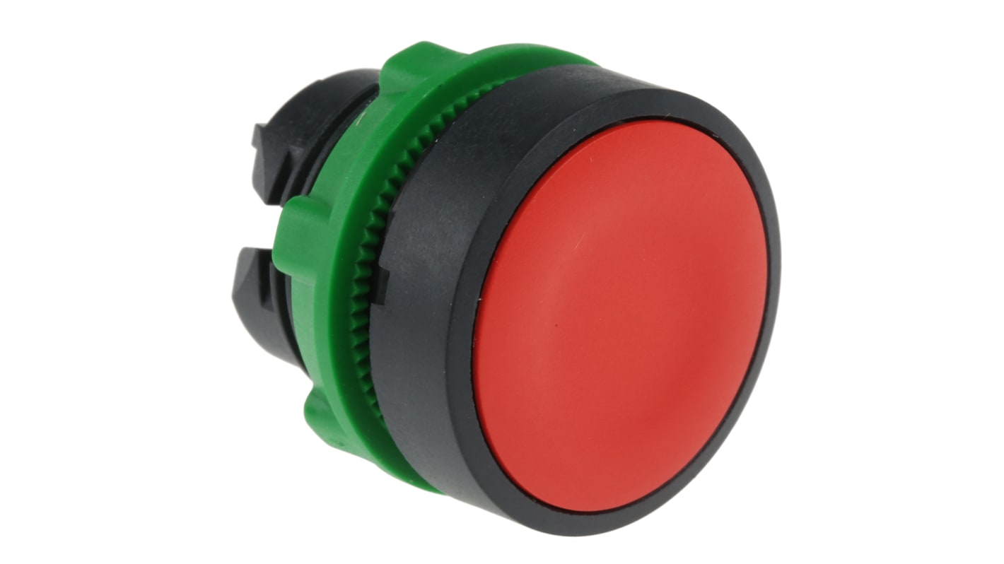 Schneider Electric Harmony XB5 Series Red Spring Return Push Button Head, 22mm Cutout, IP66, IP67, IP69K